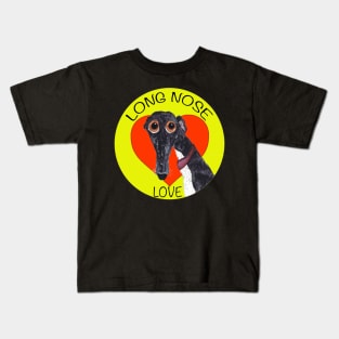 GREYHOUND LOVE Kids T-Shirt